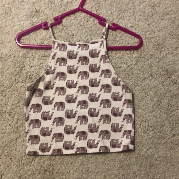 Forever 21 elephant crop top - Picture 3 of 4